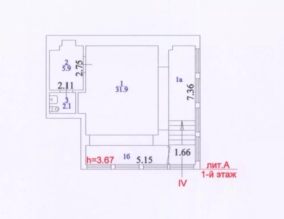 Торговая площадь в Москва Большая Семеновская ул., 27К1 (58 м) - Фото 2