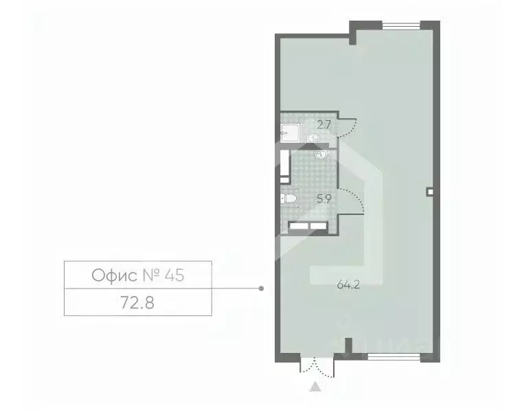 Помещение свободного назначения в Москва Производственная ул., 17 (73 ... - Фото 2