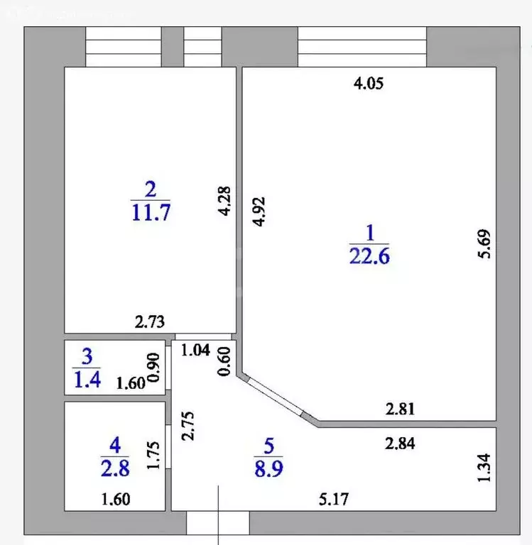 1-комнатная квартира: Ульяновск, проспект Нариманова, 128Б (47.4 м) - Фото 1