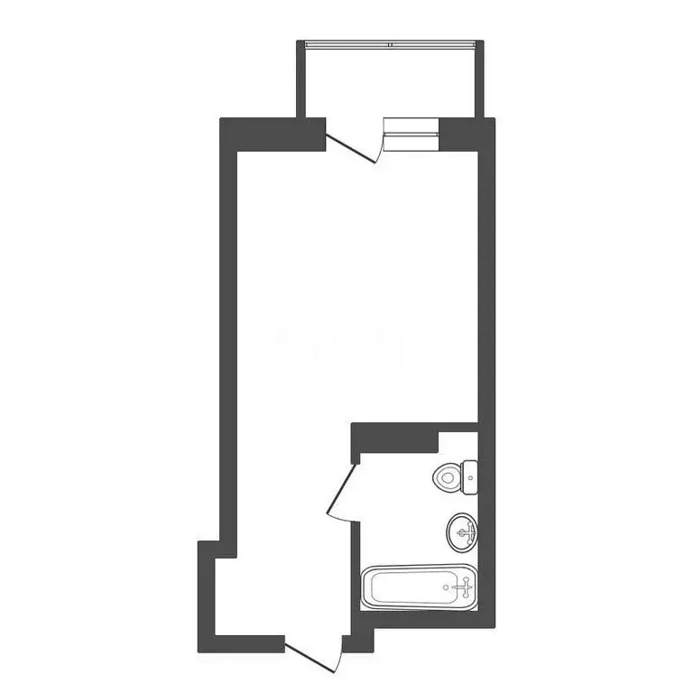 Квартира-студия: Красноярск, улица Калинина, 175В (22.6 м) - Фото 1