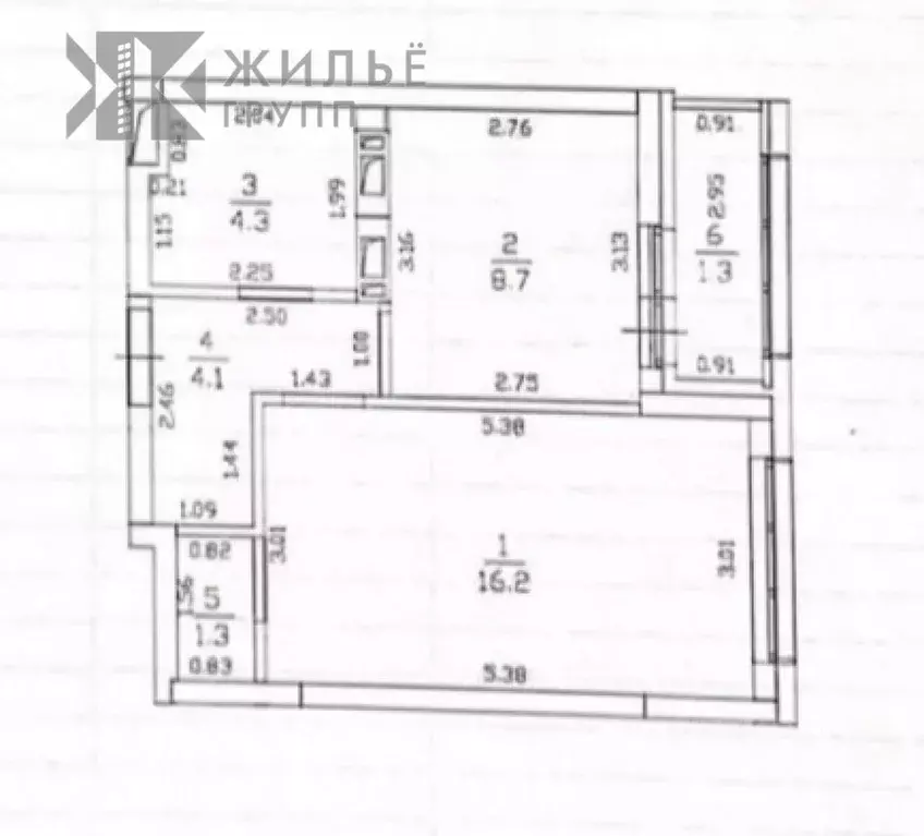 3-к кв. Татарстан, Казань ул. Абсалямова, 14 (75.7 м) - Фото 2