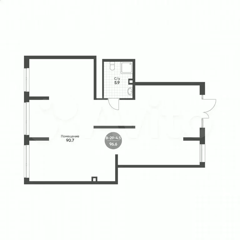 Продам помещение свободного назначения, 96.6 м - Фото 1