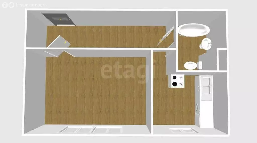 1-комнатная квартира: Южно-Сахалинск, проспект Мира, 265Б (40 м) - Фото 1