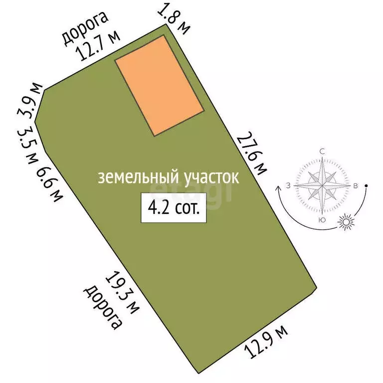 Участок в Нальчик, СТ Радуга (4.24 м) - Фото 1