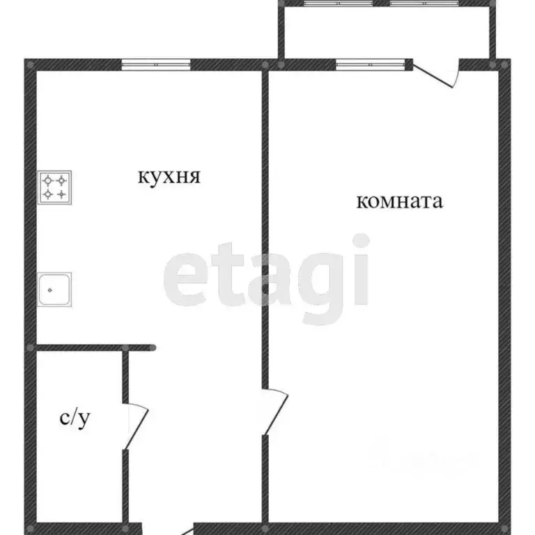 1-к кв. Ростовская область, Ростов-на-Дону ул. Миронова, 12/7 (33.0 м) - Фото 1