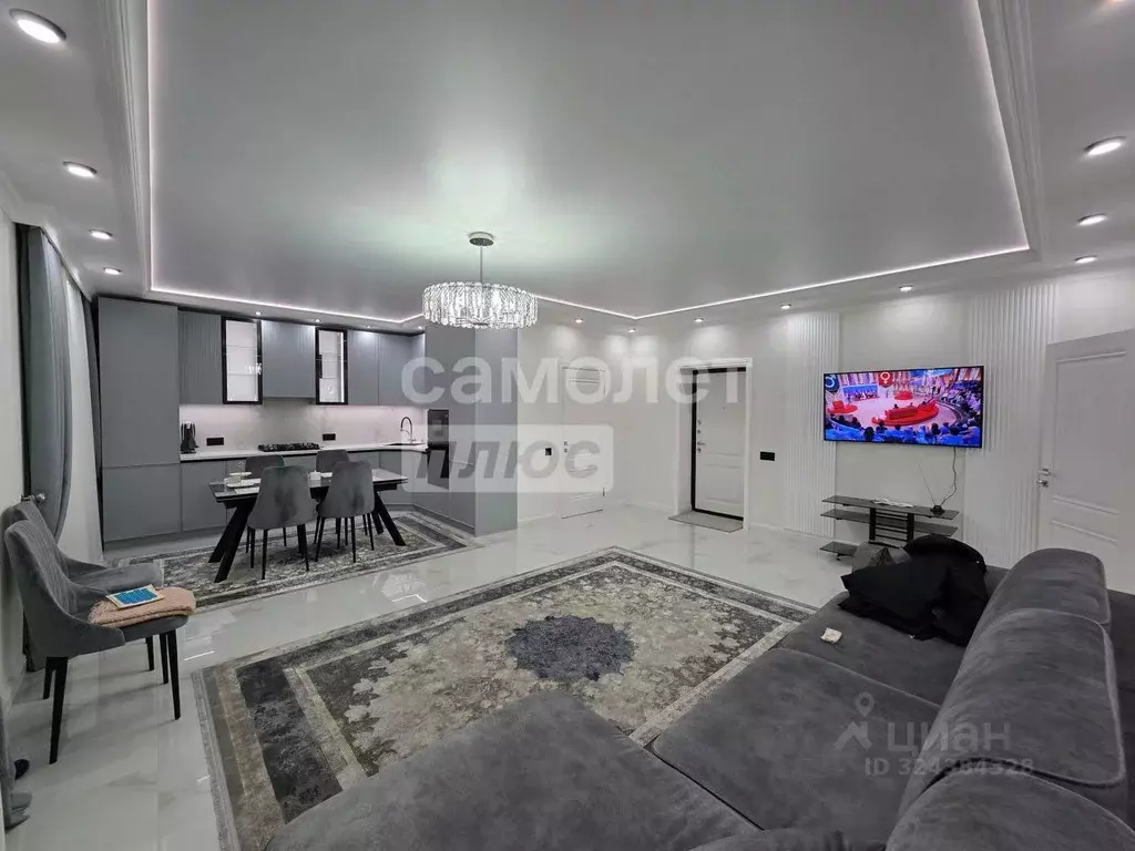 2-к кв. Кабардино-Балкария, Нальчик ул. Шогенова, 55к26 (69.0 м) - Фото 2