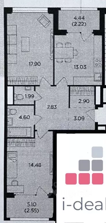 2-к кв. Москва ул. Виктора Маслова, 2 (65.6 м) - Фото 1