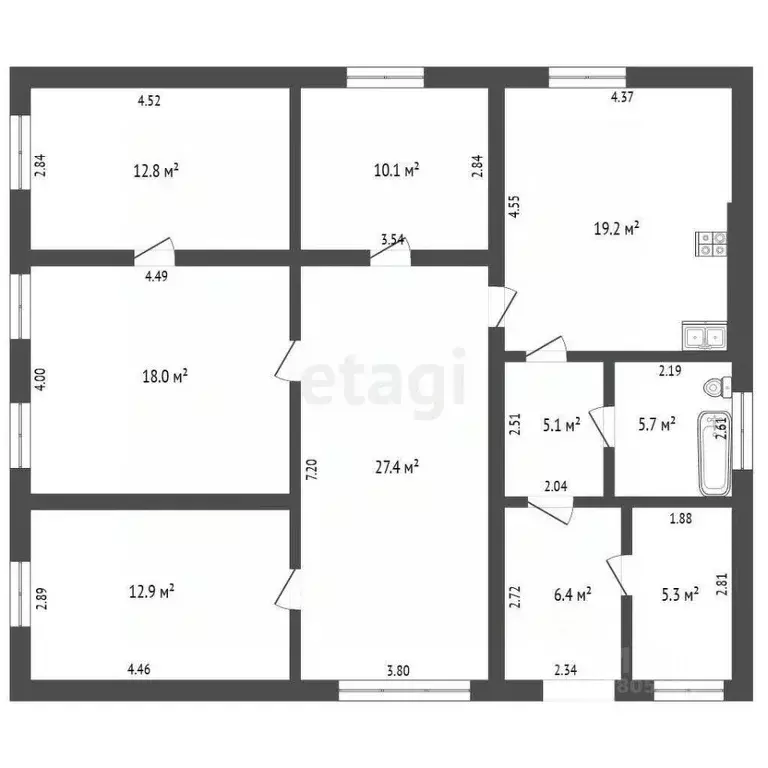 Дом в Ростовская область, Матвеево-Курганский район, Анастасиевское ... - Фото 2