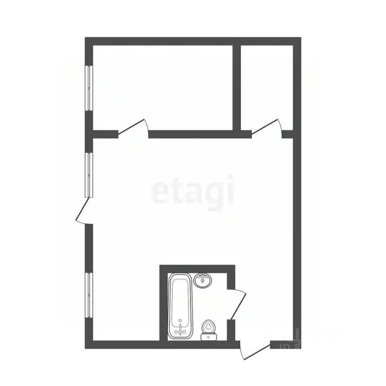 2-к кв. Иркутская область, Ангарск 84-й кв-л, 5 (45.0 м) - Фото 1