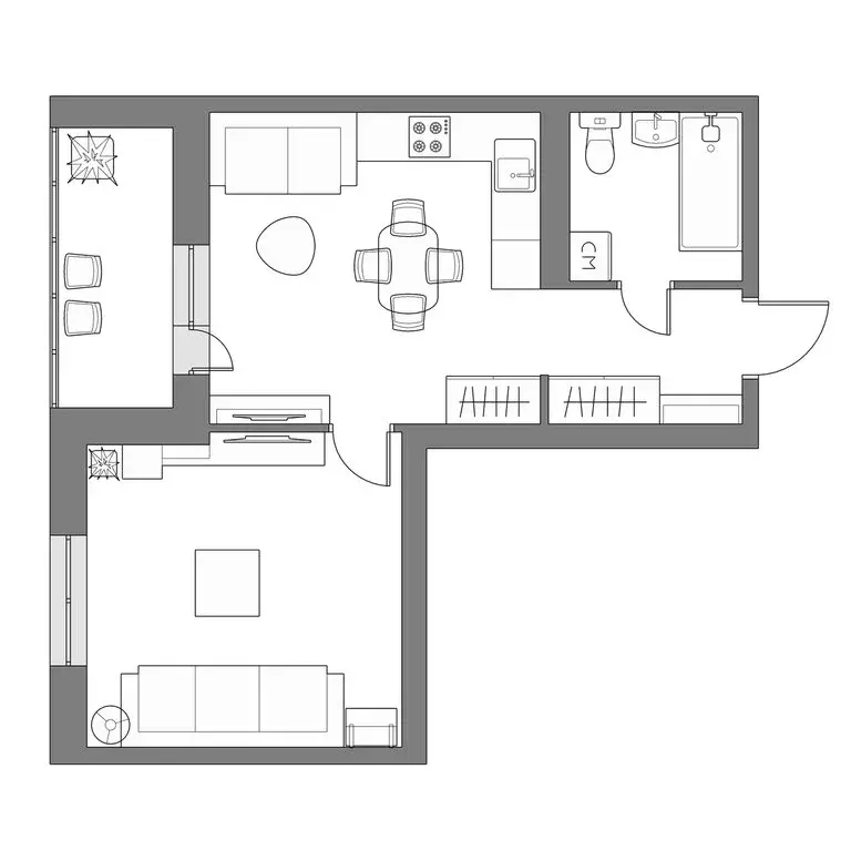 1-комнатная квартира: Хабаровск, улица Солженицына, 4А (40.65 м) - Фото 1