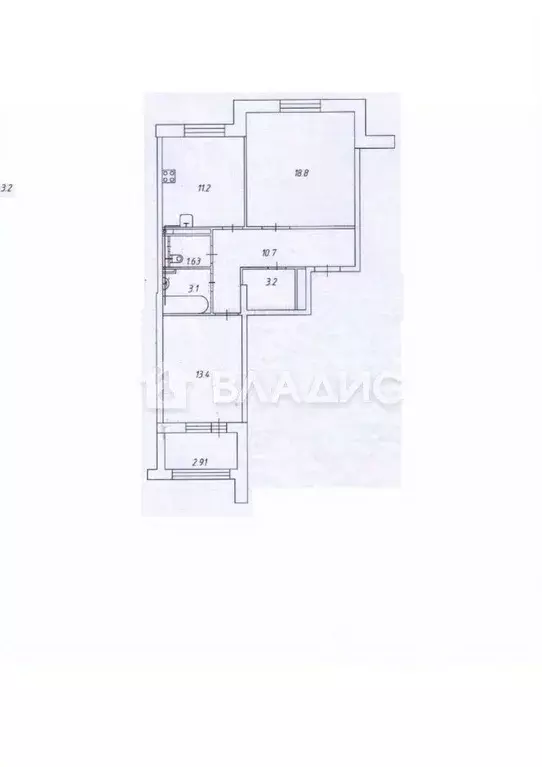 2-к кв. Московская область, Королев ул. Горького, 79к2 (62.3 м) - Фото 2