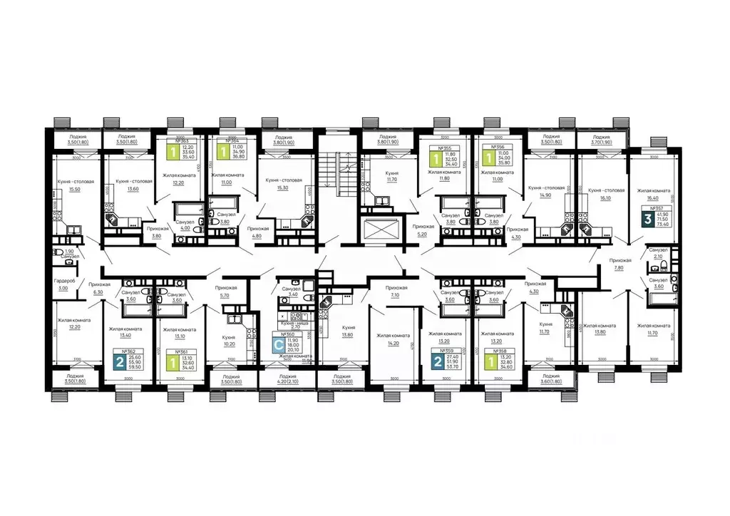1-к кв. Адыгея, Тахтамукайский район, Яблоновский пгт  (34.4 м) - Фото 2