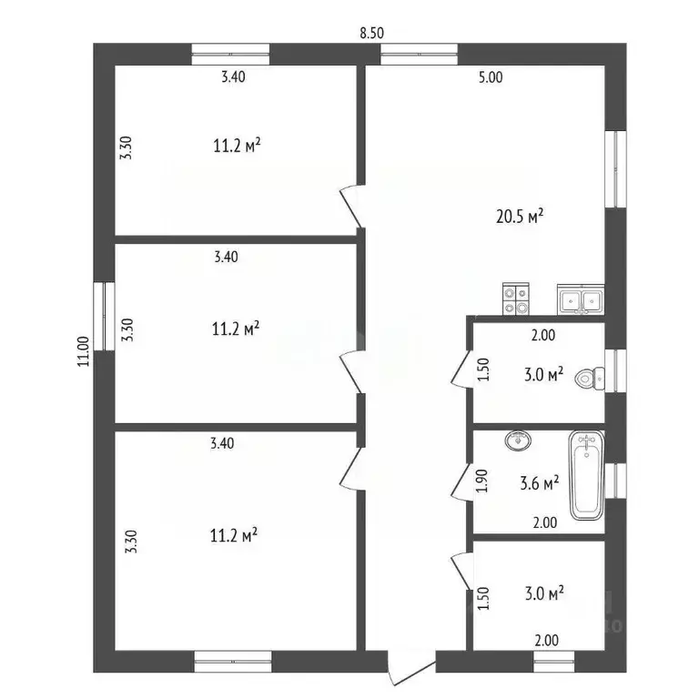 Дом в Тюменская область, Тюмень Царево садовое товарищество, ул. ... - Фото 1