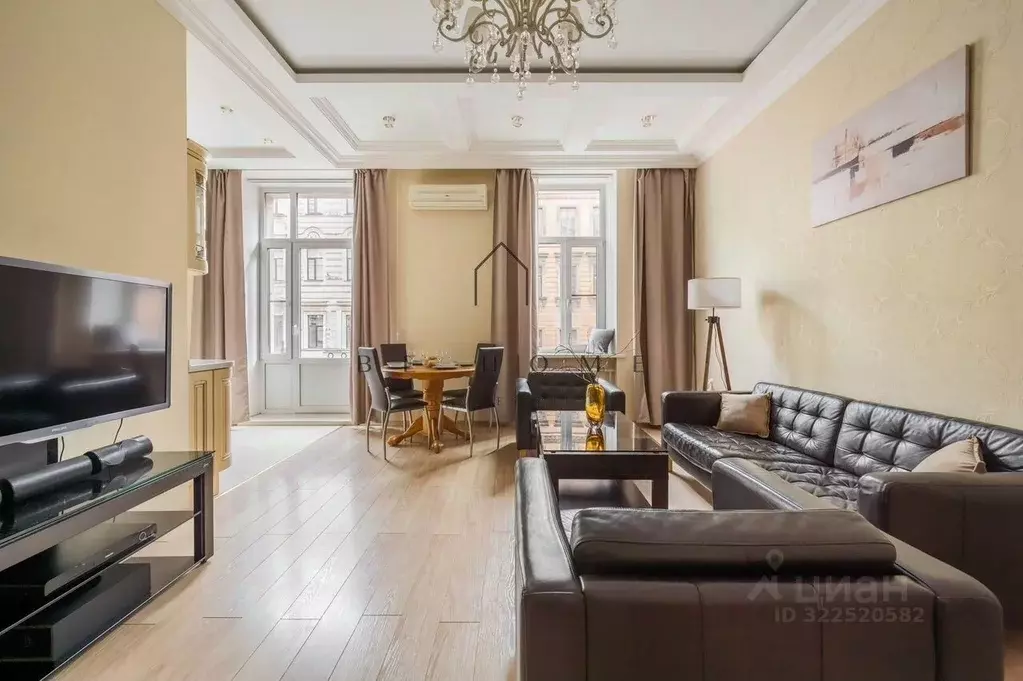 3-к кв. Санкт-Петербург Пушкинская ул., 3 (81.0 м) - Фото 1