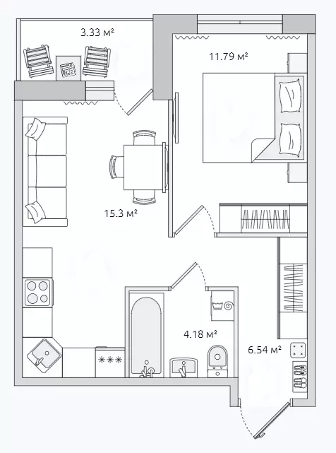 Продаётся 1-к квартира, 37.7 м - Фото 0