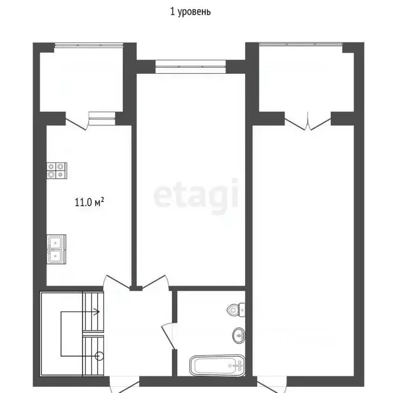 3-к кв. Калининградская область, Зеленоградск ул. Лазаревская, 3 ... - Фото 2