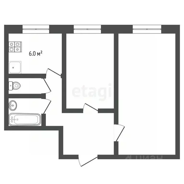 2-к кв. Москва Кетчерская ул., 8К2 (45.0 м) - Фото 2