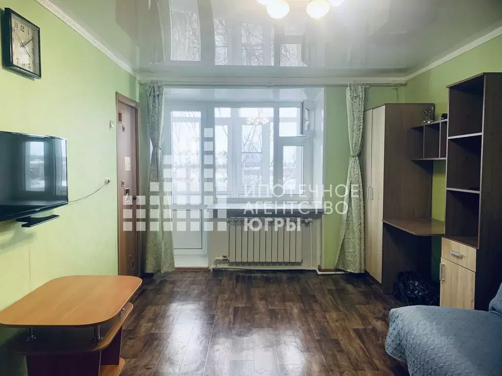 1-к кв. Ханты-Мансийский АО, Мегион ул. Сутормина, 6 (32.5 м) - Фото 0