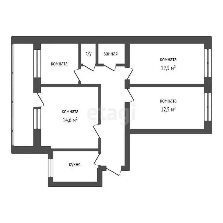 3-комнатная квартира: Пенза, улица Антонова, 19 (73 м) - Фото 0