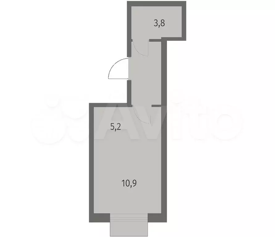 Квартира-студия, 23,6 м, 5/12 эт. - Фото 1