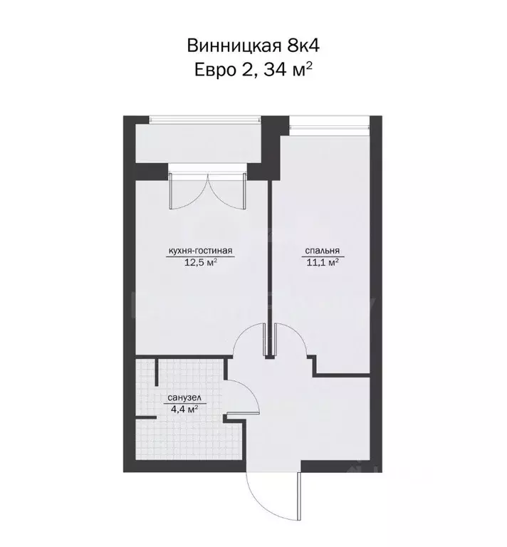 1-к кв. Москва Винницкая ул., 8к4 (34.0 м) - Фото 1