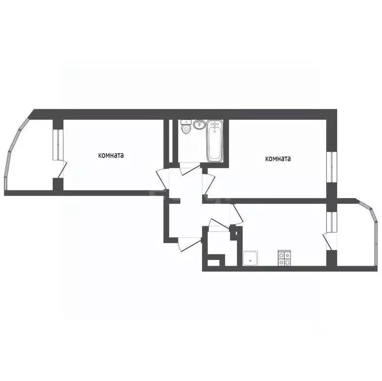 2-к кв. Московская область, Воскресенск Новлянский мкр, ул. Кагана, 19 ... - Фото 2