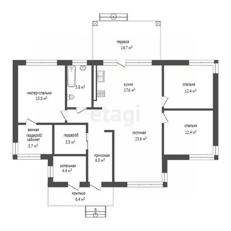 Дом в Тюменская область, Тюменский муниципальный округ, 27/72 кп ул. ... - Фото 2