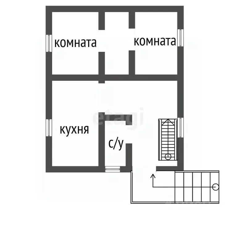 Дом в Воронежская область, Семилуки Железнодорожная ул., 4А (138 м) - Фото 1