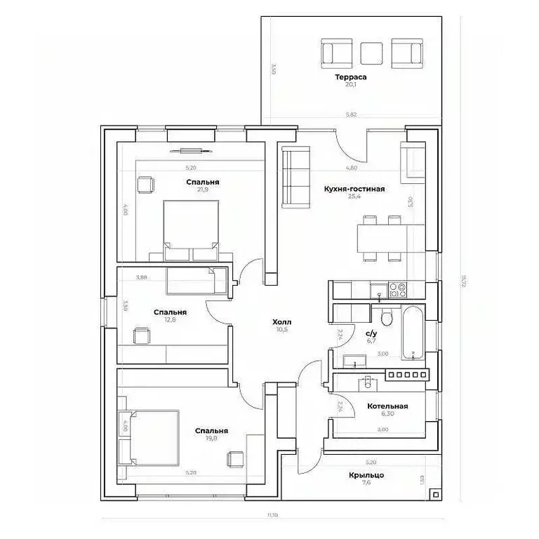 Дом в Московская область, Жуковский Жуковский-2 промзона,  (140 м) - Фото 2