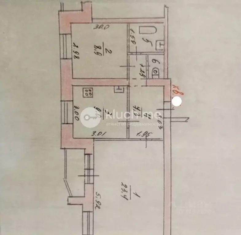 2-к кв. Татарстан, Казань Беломорская ул., 15/40 (53.0 м) - Фото 2