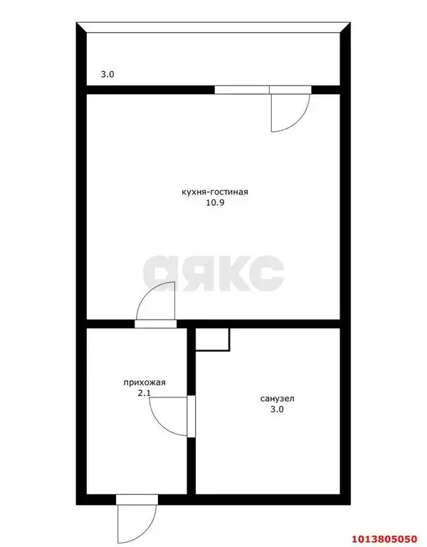 Квартира-студия: Краснодар, улица Ивана Беличенко, 103 (19 м) - Фото 0