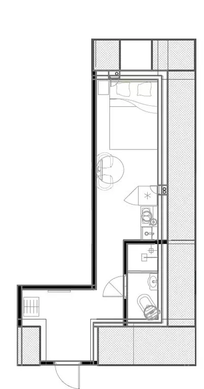 Квартира-студия: Санкт-Петербург, Фурштатская улица, 2/12 (16.2 м) - Фото 1