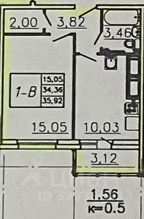1-к кв. Ленинградская область, Мурино Всеволожский район, ул. ... - Фото 2
