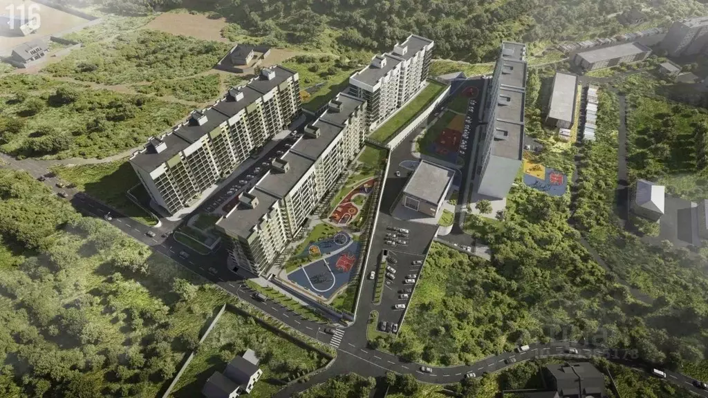 1-к кв. Крым, Феодосия ул. Грина, 43 (39.0 м) - Фото 2