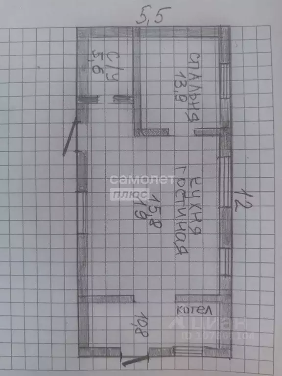 Дом в Липецкая область, Липецкий муниципальный округ, д. Кулешовка ул. ... - Фото 2
