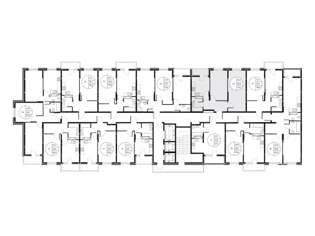 2-к кв. Ростовская область, Ростов-на-Дону Театральный просп. (55.0 м) - Фото 2