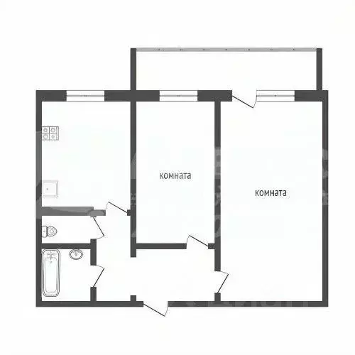 2-к кв. Тюменская область, Тюмень Народная ул., 4 (59.1 м) - Фото 2