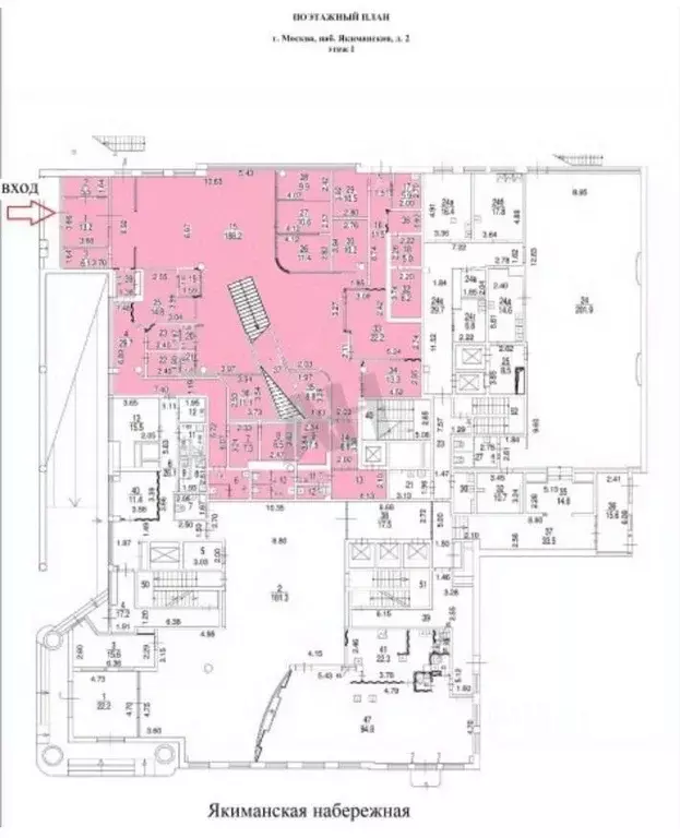Помещение свободного назначения в Москва Якиманская наб., 2 (1236 м) - Фото 2