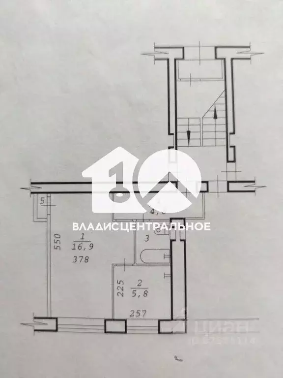 1-к кв. Новосибирская область, Новосибирск ул. Блюхера, 48 (31.0 м) - Фото 1