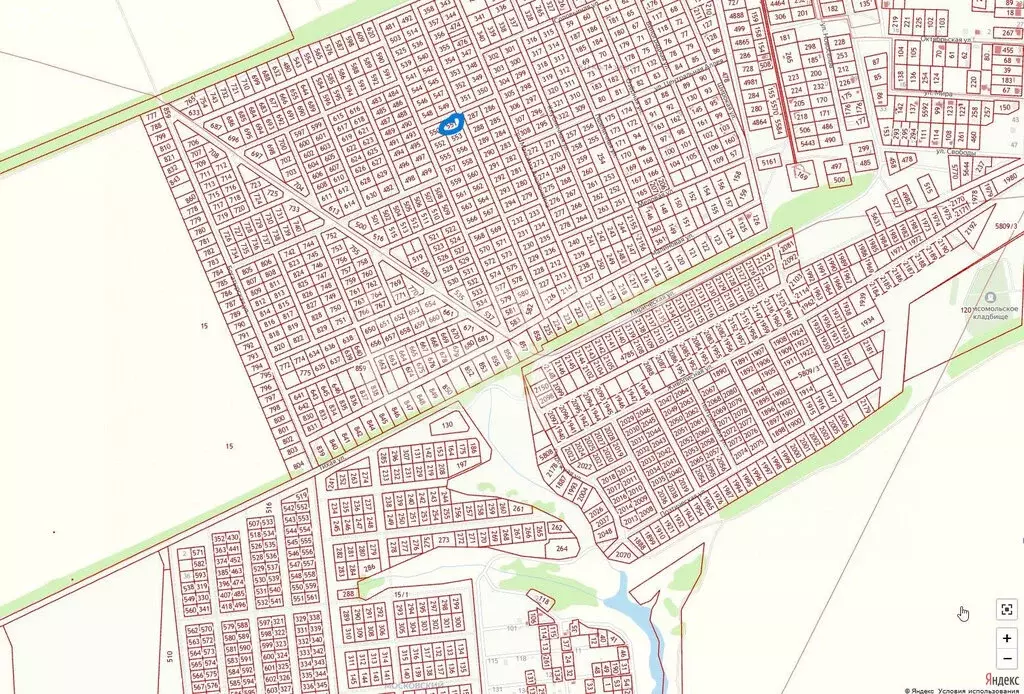 Участок в Тамбовский муниципальный округ, посёлок совхоза Комсомолец, ... - Фото 1