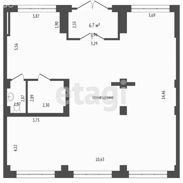 Торговая площадь (142 м) - Фото 1