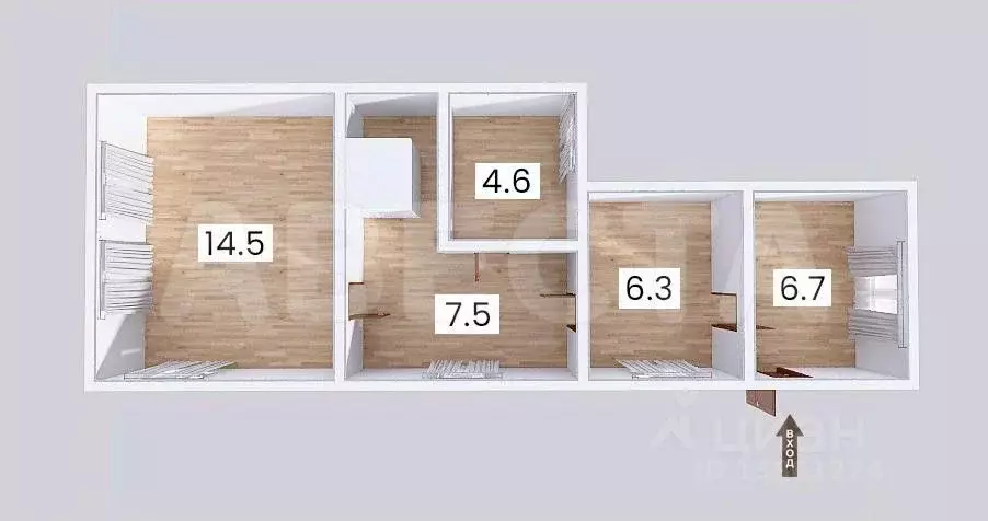 Дом в Омская область, Омск ул. 3-я Ремесленная (27 м) - Фото 1