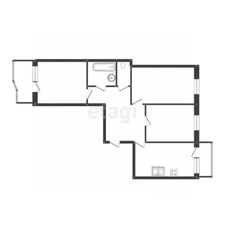 3-к кв. Костромская область, Кострома Малышково мкр, проезд Березовый, ... - Фото 1
