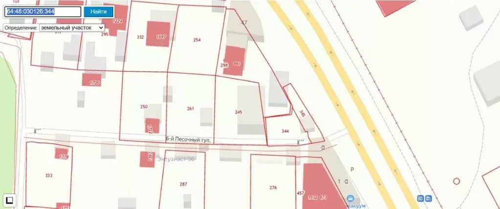 Участок в Саратовская область, Саратов туп. 6-й Песочный (3.63 сот.) - Фото 1