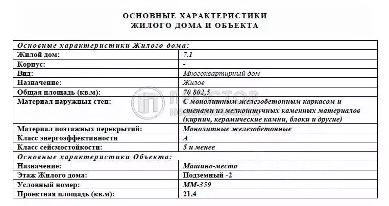 Гараж в Москва Прокшино жилой комплекс, 7.1.1 (21 м) - Фото 2