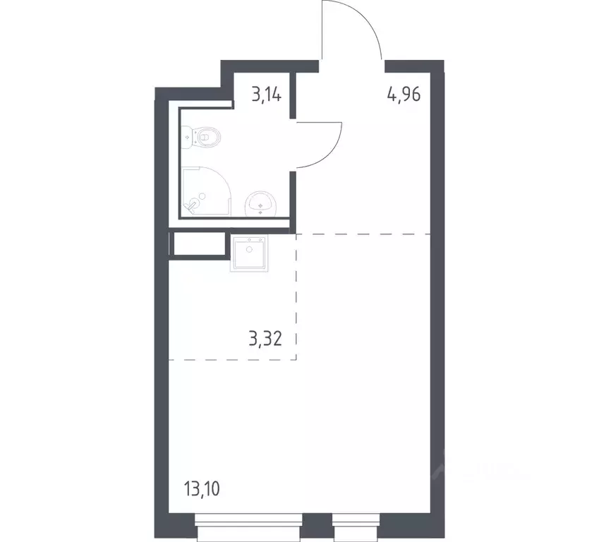 Студия Ленинградская область, Мурино Всеволожский район, Новые Лаврики ... - Фото 1