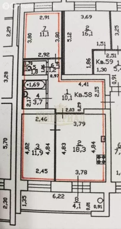 2-комнатная квартира: Йошкар-Ола, улица Панфилова, 33Б/1 (62 м) - Фото 0