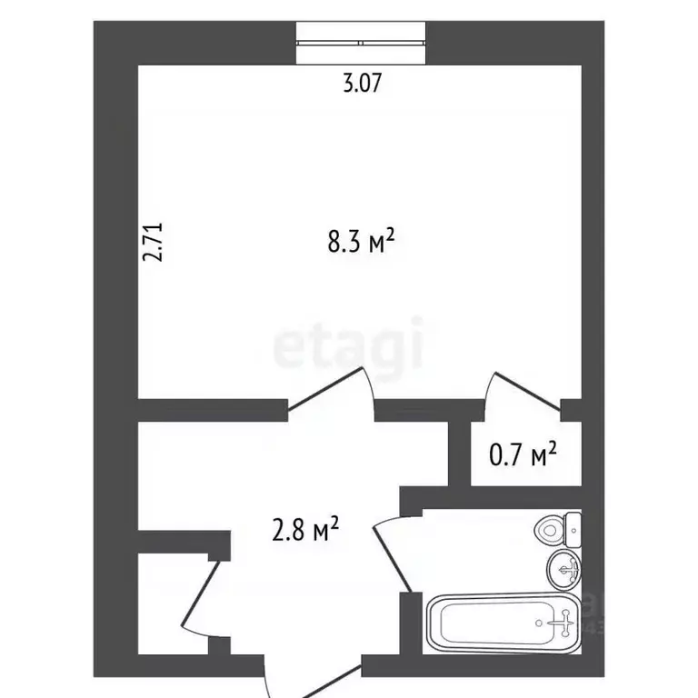 Студия Мордовия, Саранск ул. Анны Лусс, 3Б (13.1 м) - Фото 2