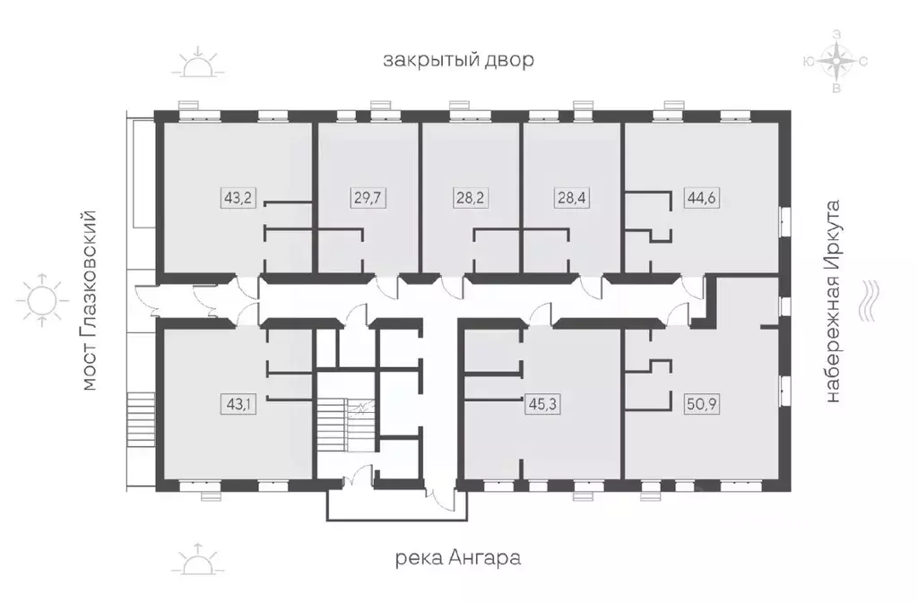 1-к кв. Иркутская область, Иркутск Затон кв-л, Затон жилой комплекс ... - Фото 2