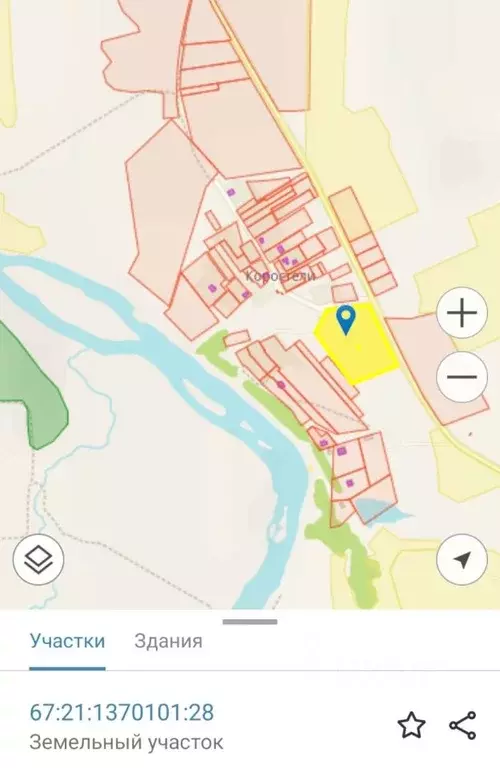 Участок в Смоленская область, Угранский муниципальный округ, ... - Фото 2